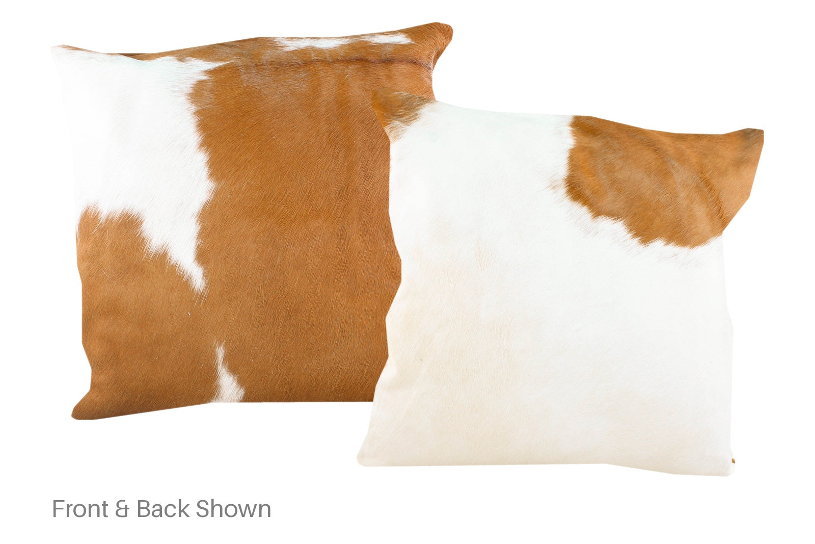 Brown and White Cowhide Pillow #A50376