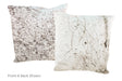 Salt and Pepper Black Cowhide Pillow 20x20 #A50377 by Hudson Hides