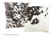 Black and White Cowhide Pillow 20x20 #A50379 by Hudson Hides