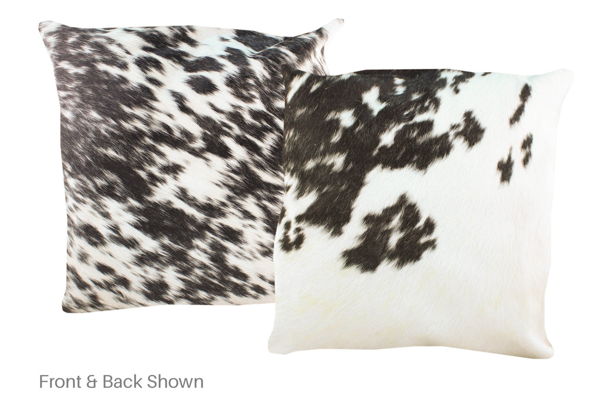 Black and White Cowhide Pillow #A50379
