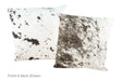 Salt and Pepper Black Cowhide Pillow 20x20 #A50381 by Hudson Hides