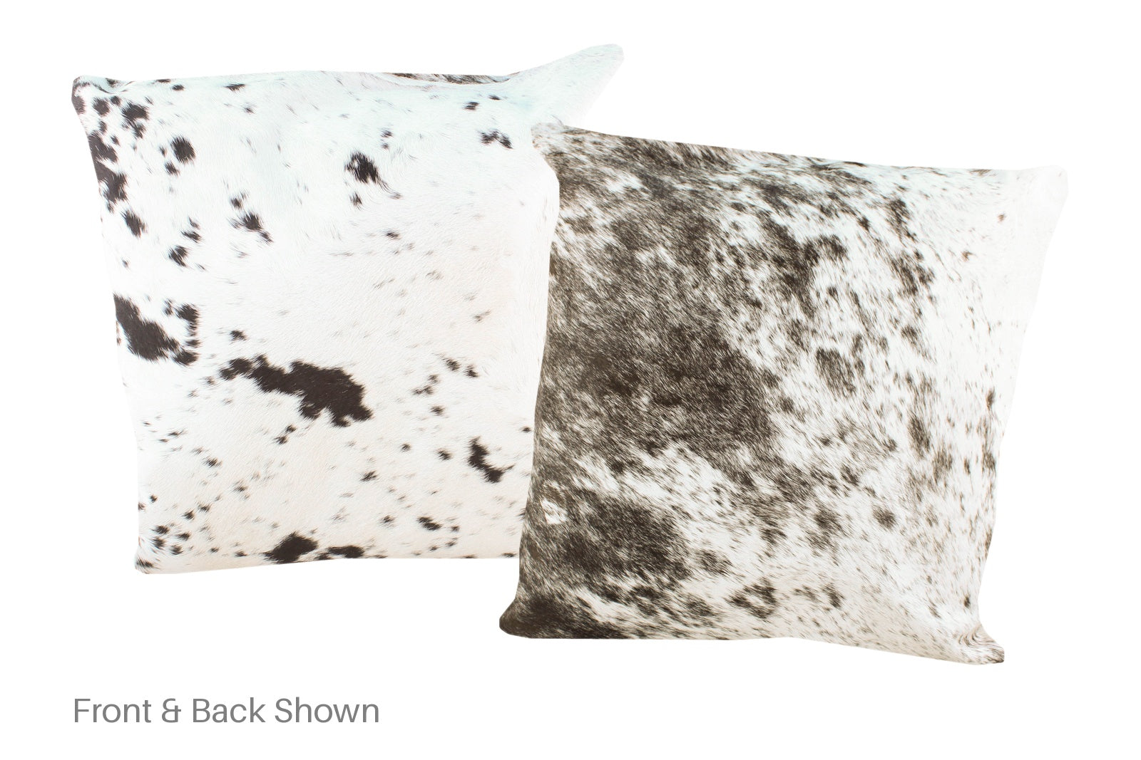 Salt and Pepper Black Cowhide Pillow #A50381