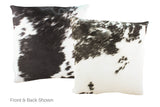 Black and White Cowhide Pillow 20x20 #A50384 by Hudson Hides