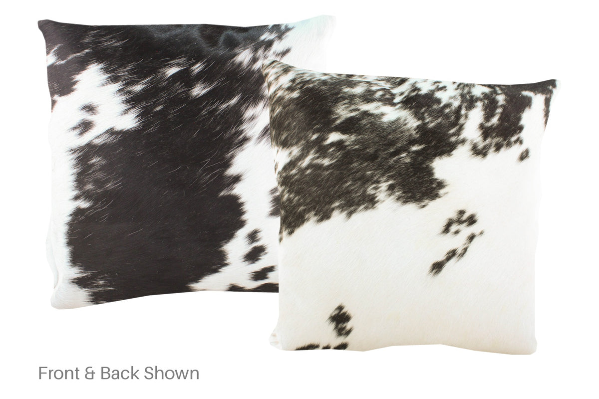 Black and White Cowhide Pillow #A50384