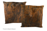 Medium Brindle Cowhide Pillow 20x20 #A50385 by Hudson Hides