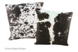 Black and White Cowhide Pillow 20x20 #A50386 by Hudson Hides