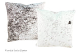 Salt and Pepper Black Cowhide Pillow 20x20 #A50388 by Hudson Hides