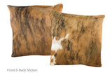 Tricolor Cowhide Pillow 20x20 #A50392 by Hudson Hides