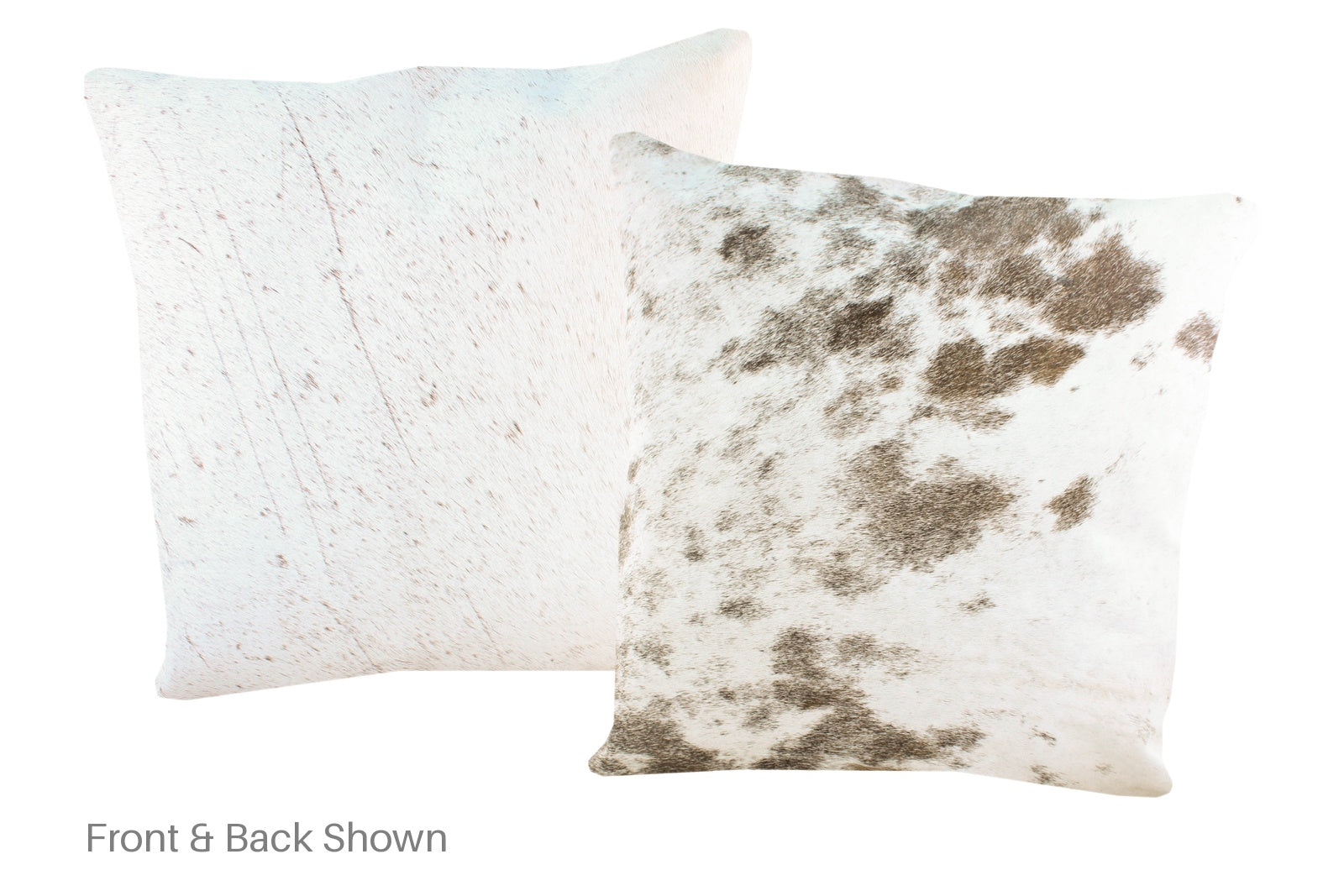 Salt and Pepper Brown Cowhide Pillow #A50393