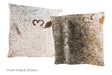 Salt and Pepper Brown Cowhide Pillow 20x20 #A50398 by Hudson Hides