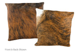 Medium Brindle Cowhide Pillow 20x20 #A50403 by Hudson Hides