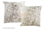 Salt and Pepper Black Cowhide Pillow 20x20 #A50405 by Hudson Hides