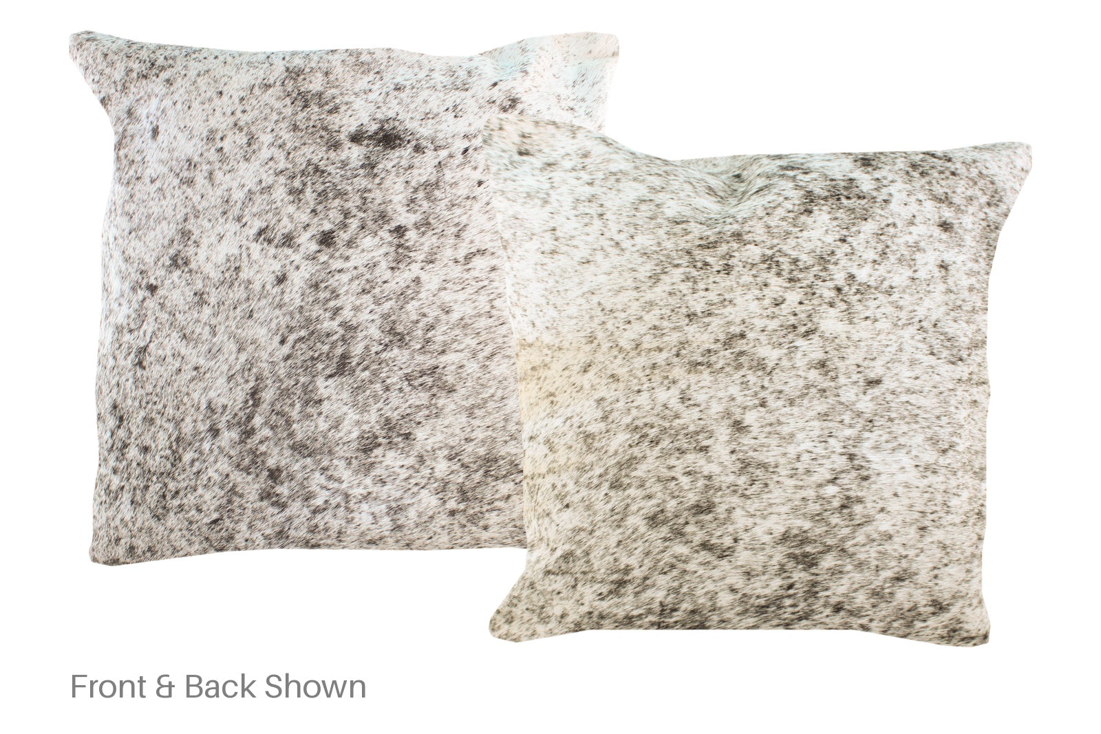Salt and Pepper Black Cowhide Pillow #A50405