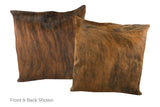Medium Brindle Cowhide Pillow 20x20 #A50406 by Hudson Hides