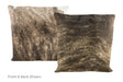 Dark Brindle Cowhide Pillow 20x20 #A50408 by Hudson Hides