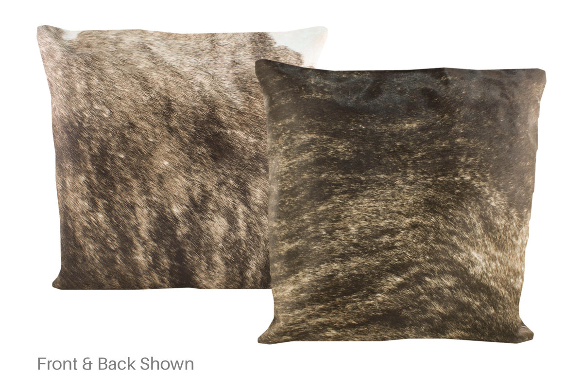 Dark Brindle Cowhide Pillow #A50408
