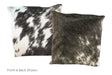 Black and White Cowhide Pillow 20x20 #A50409 by Hudson Hides