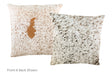 Salt and Pepper Brown Cowhide Pillow 20x20 #A50413 by Hudson Hides