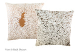 Salt and Pepper Brown Cowhide Pillow 20x20 #A50413 by Hudson Hides