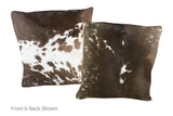 Chocolate Cowhide Pillow 20x20 #A50415 by Hudson Hides