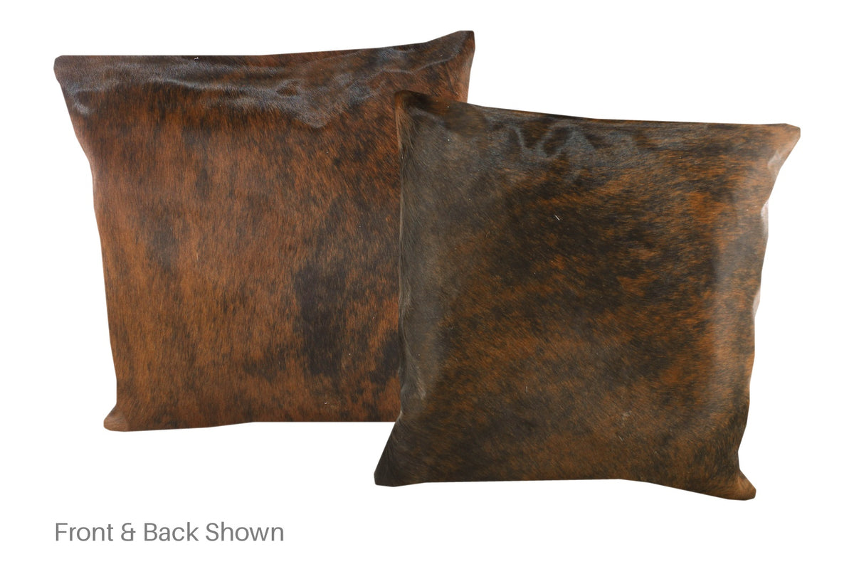 Dark Brindle Cowhide Pillow #A50416
