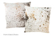 Salt and Pepper Brown Cowhide Pillow 20x20 #A50417 by Hudson Hides