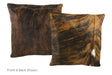 Tricolor Cowhide Pillow 20x20 #A50420 by Hudson Hides