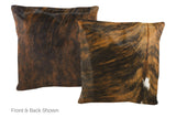 Tricolor Cowhide Pillow 20x20 #A50420 by Hudson Hides