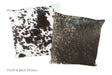 Black and White Cowhide Pillow 20x20 #A50421 by Hudson Hides