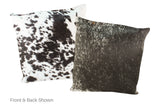 Black and White Cowhide Pillow 20x20 #A50421 by Hudson Hides