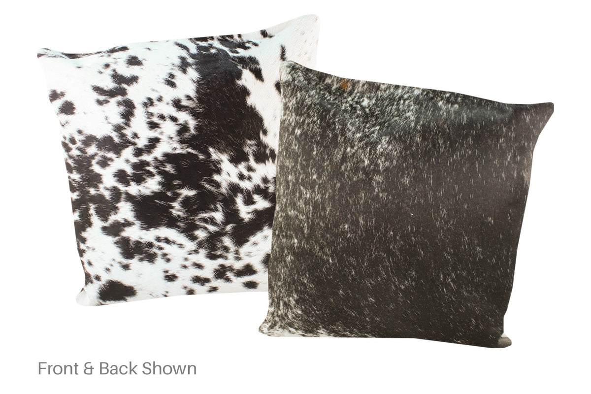 Black and White Cowhide Pillow #A50421