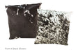 Black and White Cowhide Pillow 20x20 #A50423 by Hudson Hides
