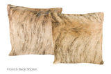 Light Brindle Cowhide Pillow 20x20 #A50424 by Hudson Hides