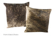 Dark Brindle Cowhide Pillow 20x20 #A50427 by Hudson Hides