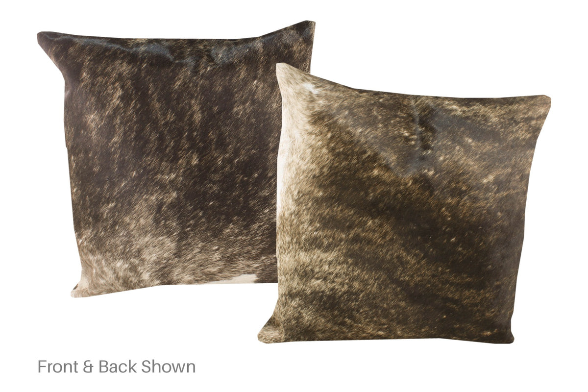 Dark Brindle Cowhide Pillow #A50427