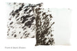 Black and White Cowhide Pillow 20x20 #A50429 by Hudson Hides