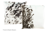 Black and White Cowhide Pillow 20x20 #A50429 by Hudson Hides