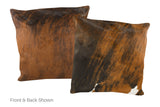 Tricolor Cowhide Pillow 20x20 #A50434 by Hudson Hides