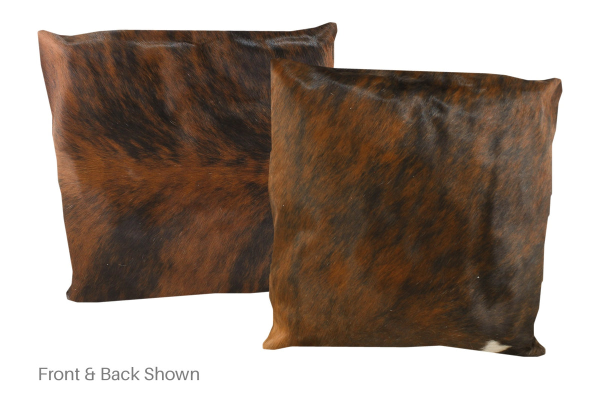 Dark Brindle Cowhide Pillow #A50436