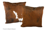 Tricolor Cowhide Pillow 20x20 #A50440 by Hudson Hides