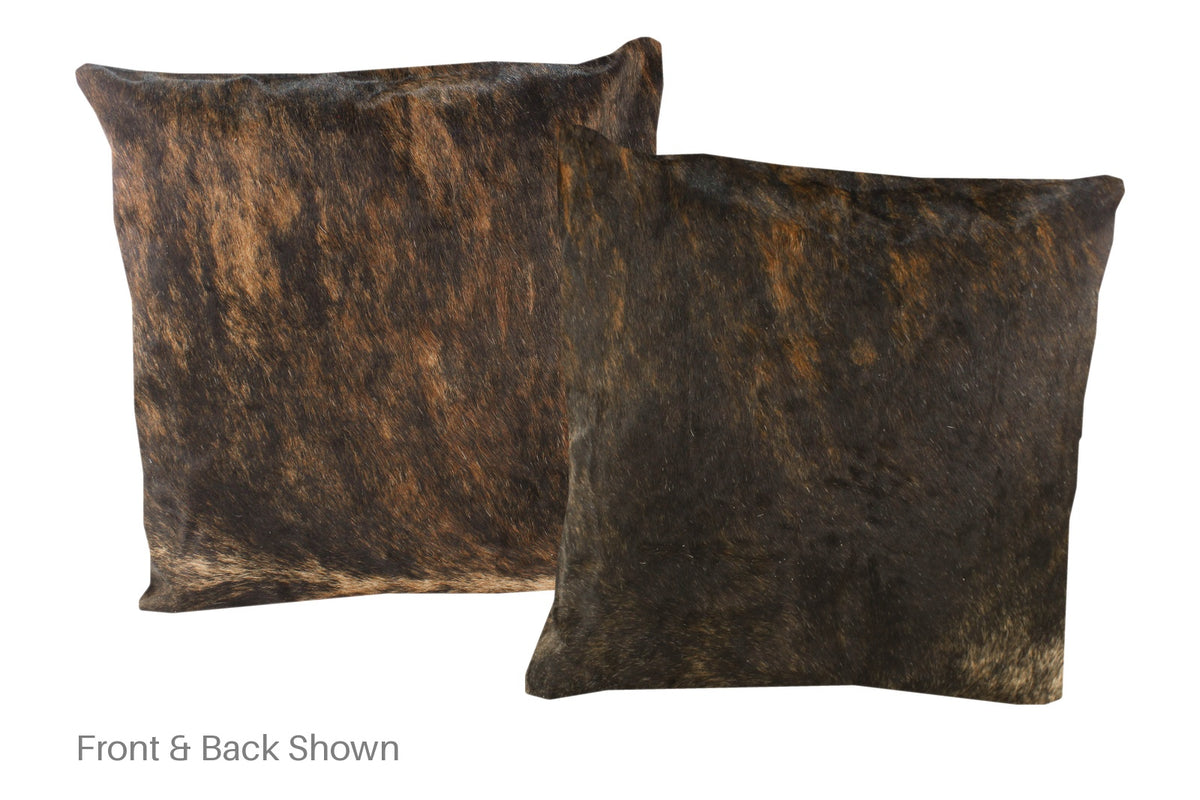 Dark Brindle Cowhide Pillow #A50446