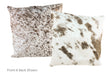 Salt and Pepper Brown Cowhide Pillow 20x20 #A50451 by Hudson Hides
