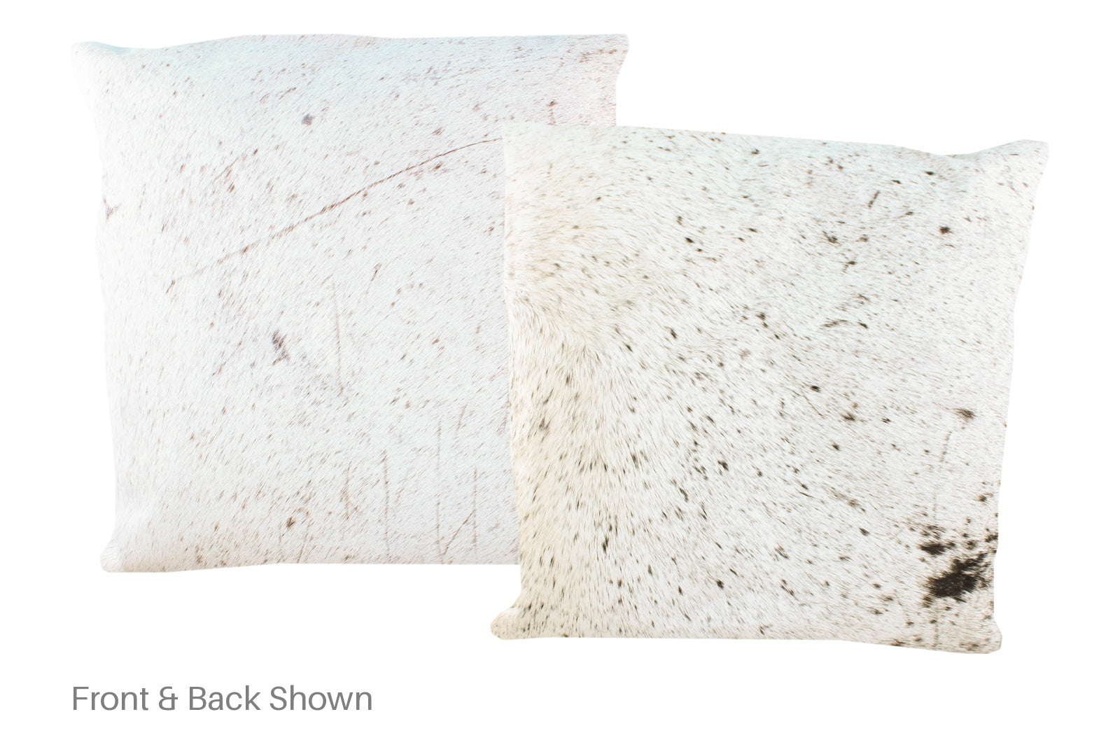 Salt and Pepper Black Cowhide Pillow #A50458