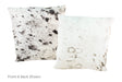 Salt and Pepper Black Cowhide Pillow 20x20 #A50460 by Hudson Hides