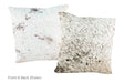 Salt and Pepper Black Cowhide Pillow 20x20 #A50461 by Hudson Hides