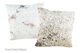 Salt and Pepper Black Cowhide Pillow 20x20 #A50461 by Hudson Hides