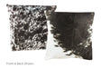 Black and White Cowhide Pillow 20x20 #A50462 by Hudson Hides
