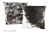 Black and White Cowhide Pillow 20x20 #A50462 by Hudson Hides