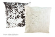 Salt and Pepper Black Cowhide Pillow 20x20 #A50465 by Hudson Hides