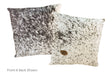 Salt and Pepper Black Cowhide Pillow 20x20 #A50466 by Hudson Hides
